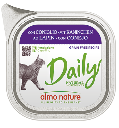 Almo Nature Daily con Coniglio 100g - Per Gatti Adulti Almo Nature Daily con Coniglio 100g - Per Gatti Adulti